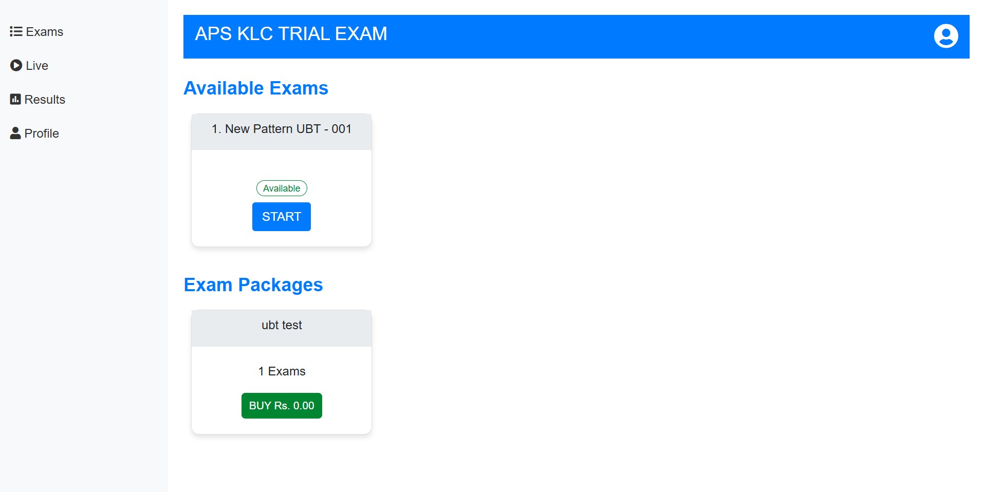 Korean UBT Exam